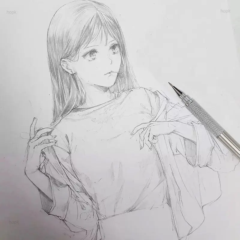 금속 기계식 연필 세트 리드 리필 제도 자동 연필, 0.3, 0.5, 0.7, 0.9, 1.3mm 2B HB 미술 용품