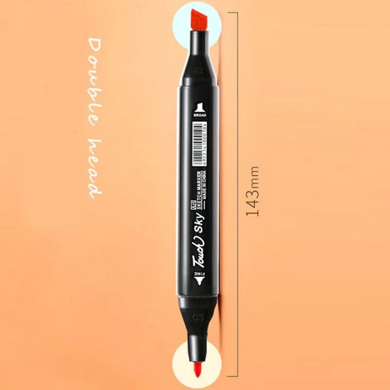 168 컬러 마커 펜 알코올 펠트 펜 세트, 미술 용품 마커 펜 드로잉 세트, 만화 스케치 알코올 마커, 만화 브러시 04379