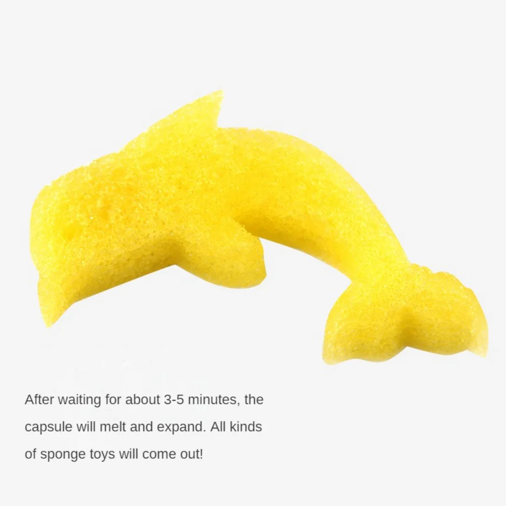 어린이 만화 동물 재미있는 장난감, 물 속에서 더 커짐, 마술 장난감, 부드러운 캡슐, 목욕, 부모-자녀 상호 작용, 물 놀이