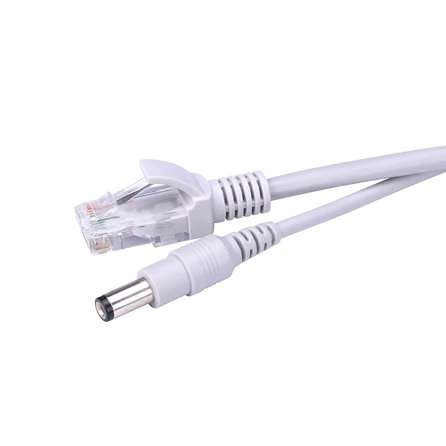 고품질 CCTV RJ45 케이블 이더넷 감시 카메라 DC 전원 Cat5 인터넷 네트워크 LAN 코드 POE IP 카메라 연결