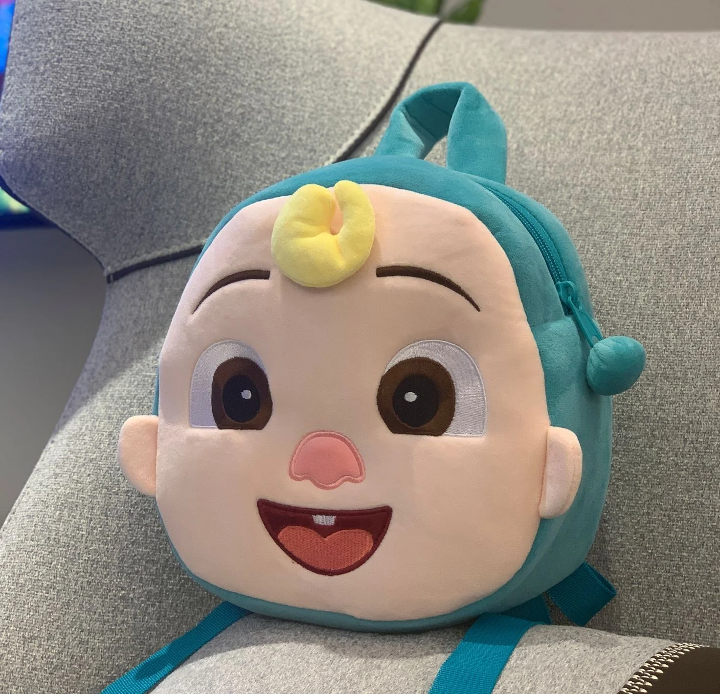 코코멜론 조조의 23cm 플러시 백팩, 어린이 숄더백, 귀여운 책가방, 어린이, 유아 JJ 봉제 장난감, 유치원 선물