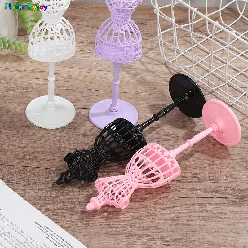 판타지 인형 디스플레이 홀더 드레스 의류 마네킹 할로우 모델 행거 스탠드 랙 홀더, 인형 소녀 가운 인형 액세서리