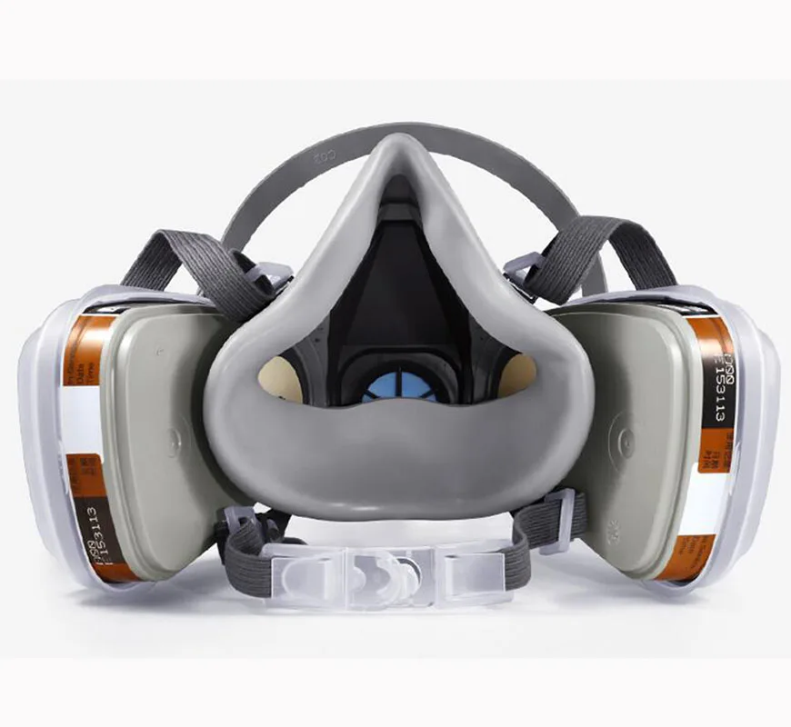 6001/2091 필터가 있는 하프 페이스 피스 가스 마스크 호흡기, 3M 6200 마스크 또는 9 인 1 6200, 페인팅 스프레이 방진, 1 개