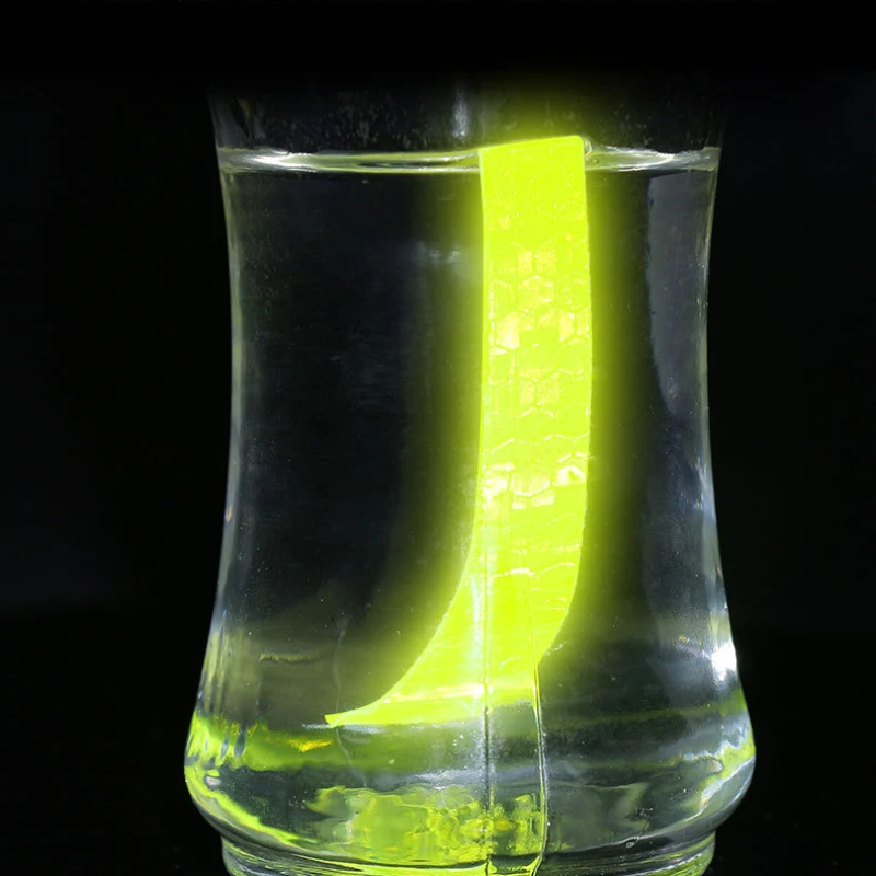 자전거 바퀴 반사 스티커, 사이클링 형광 반사 스트립 접착 테이프, MTB 자전거 경고 안전 장식 스틱, 1cm x 8m