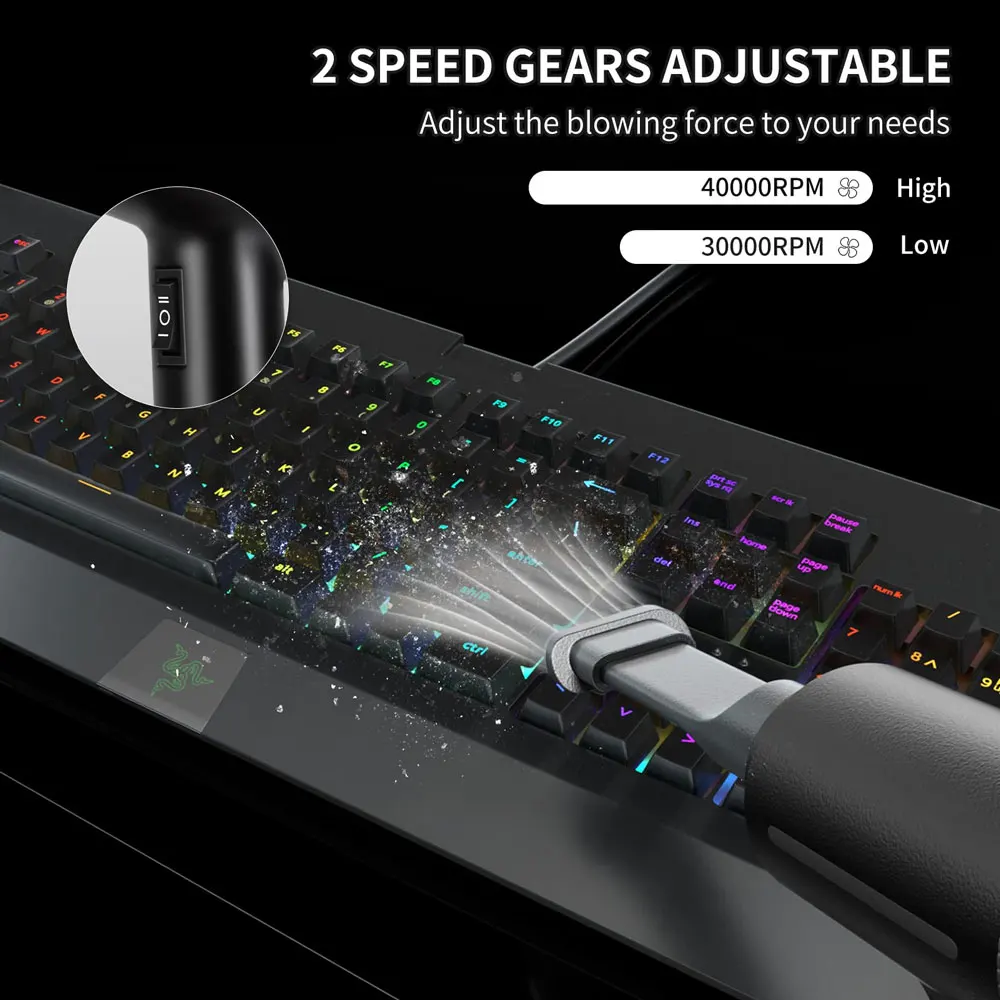 컴퓨터용 전동 공기 더스터 및 공기 펌프, 2 인 1 압축 공기 캔, PC, 노트북 키보드 클리너, 수영 링, 500W