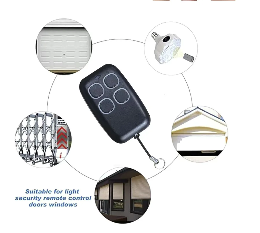 차고 문 원격 제어 복제기, 433MHz 433.92MHz 코드 그래버 클론 게이트 열쇠 고리, 명령 핸드 송신기