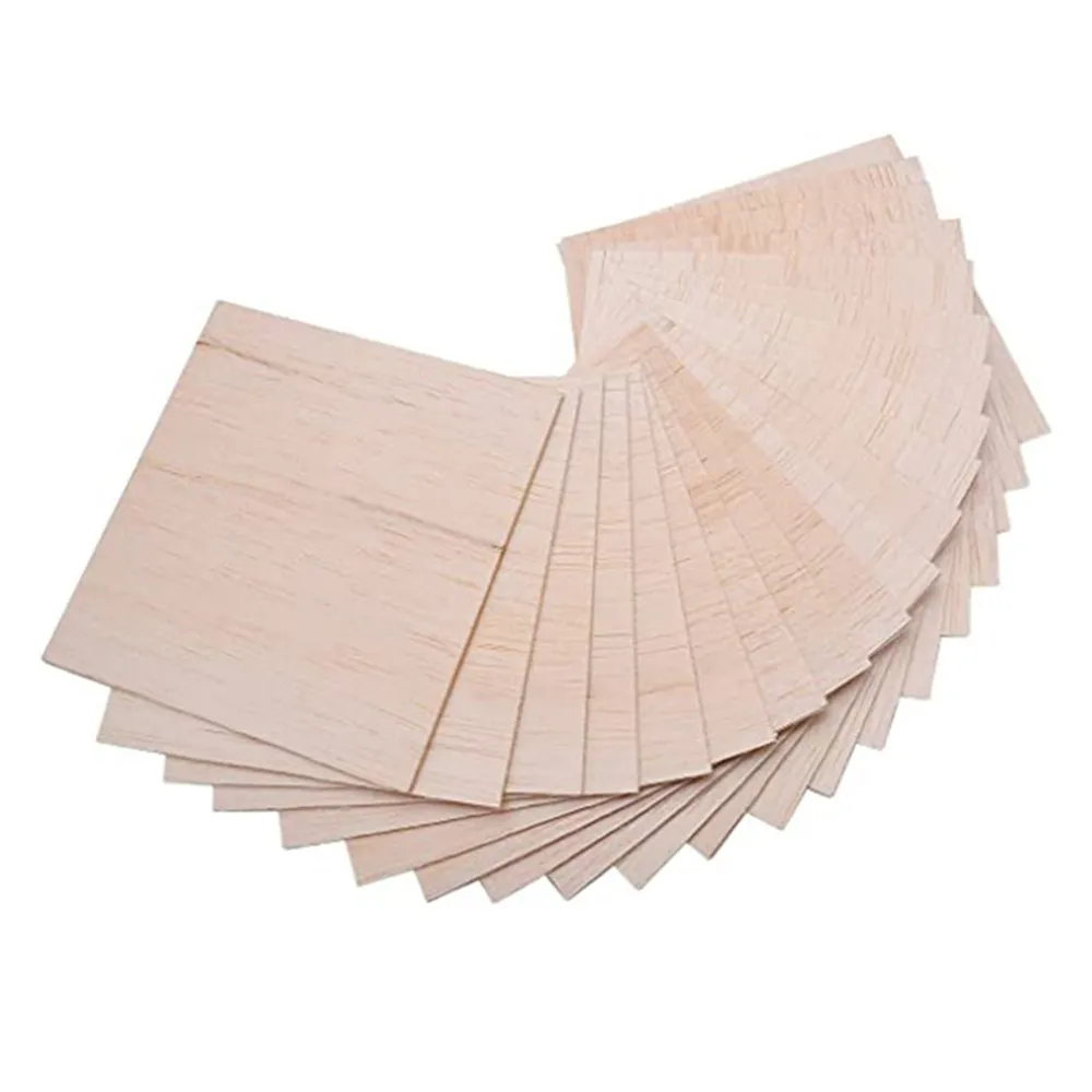 발사 우드 시트 플라이 80mm, 90mm, 100mm 길이, 100mm, 폭 0.75 1/1, 5 개 5/2/2. 공예 DIY 프로젝트용 두께 5mm, 3mm, 4mm, 5mm, 6mm, 8mm, 10mm