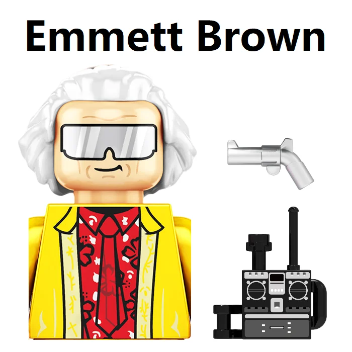 Back to the Future 마티 맥플라이 빌딩 블록, 미니 액션 피규어 장난감