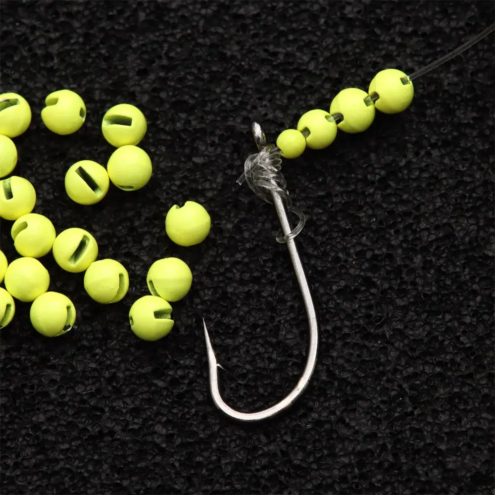 25 개/묶음 멋진 디자인의 슬롯이 있는 텅스텐 비즈 플라이 타이 비즈 텅스텐 플라이 타이 재료 2.5mm/3.0mm/3.5mm/4.0mm 낚시 도구, 멋진 디자인 텅스텐 비즈