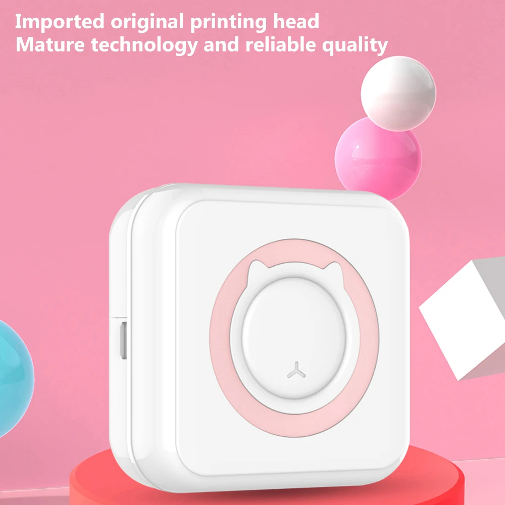 미니 프린터 휴대용 포켓 라벨 열 접착 스티커 프린터 무선 블루투스 무 잉크 자체 접착 용지 사진 인쇄 USB 메모 잘못된 질문 인쇄