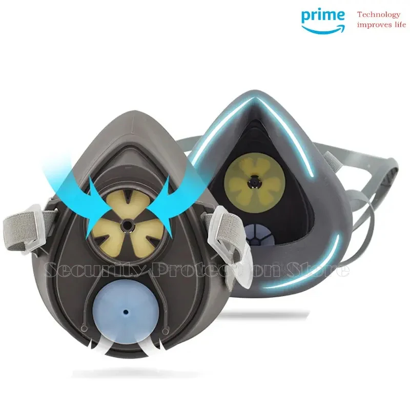 방진 작업 안전 고무 마스크 코튼 필터, 하프 페이스 방진 마스크, DIY 하우스 클린 목수 빌더 폴, 21 인 1