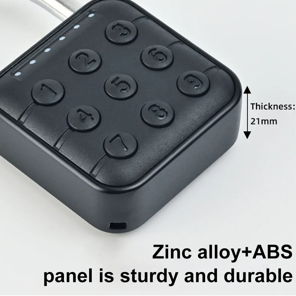 스마트 문짝 패드 잠금 전자 지문 자물쇠, 키리스 USB 충전식 빠른 잠금 해제, 아연 합금 금속 자체 개발 칩