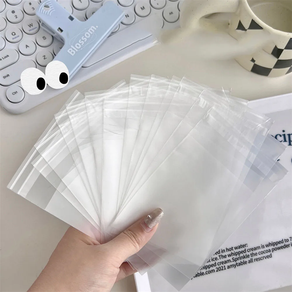 투명 케이팝 탑로더 포토카드 보호대 투명 카드 슬리브 사진 카드홀더, 케이팝 아이돌 카드용, 13x8cm, 18x10cm, 100 개