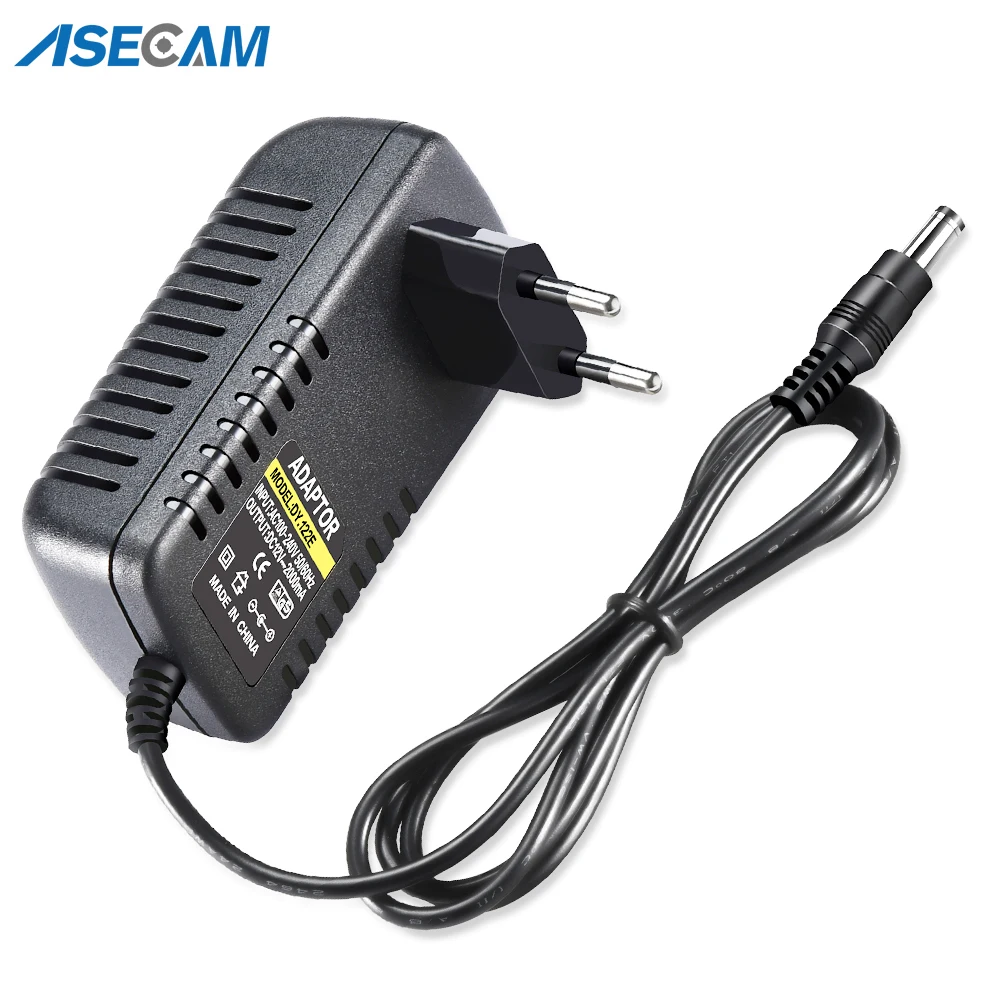 CCTV IP 카메라 시스템용 AC 100V-240V 컨버터 어댑터, DC 12V 2A 2000mA 전원 공급 장치, EU US UK AU 플러그, 5.5mm x 2.1mm title=CCTV IP 카메라 시스템용 AC 100V-240V 컨버터 어댑터, DC 12V 2A 2000mA 전원 공급 장치, EU US UK AU 플러그, 5.5mm x 2.1mm 