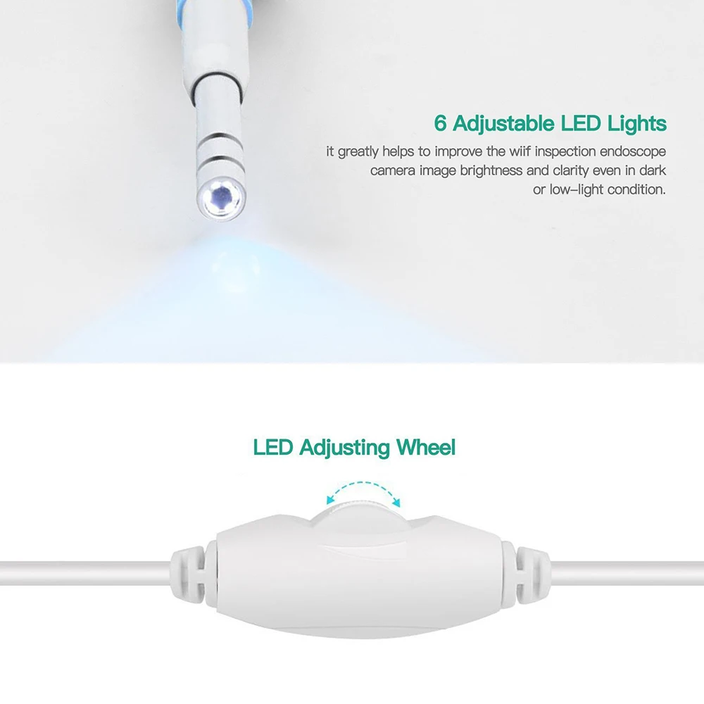 귀 청소 내시경 USB 비주얼 이어 스푼, 5.5mm 0.3MP 미니 카메라, 안드로이드 PC 귀이개, 검이경 보어스코프 도구, 건강 관리