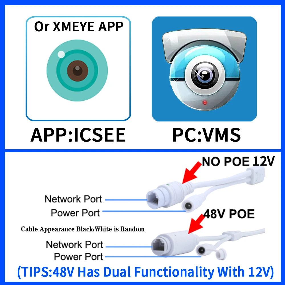 XMEYE 미니 IP 카메라, 5MP 포인트 콘 렌즈, 보안 CCTV, 48VPOE 프로브, 실내 스마트 홈, H.265 HD, 얼굴 인간 모션 브래킷