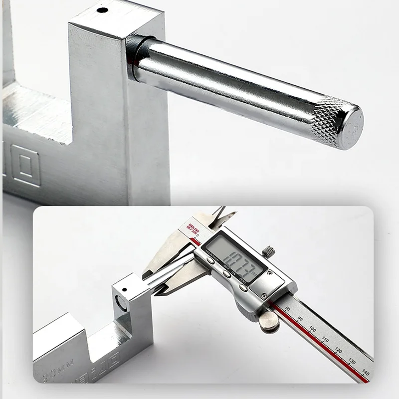 다중 사양 컨테이너 사용 녹 방지 헤비 듀티 다리미 자물쇠, 직사각형 자물쇠 문짝 자물쇠, 40mm-100mm