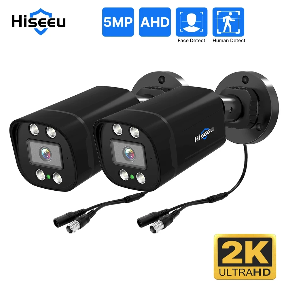 Hiseeu 야간 투시경 야외 보안 아날로그 비디오 감시 카메라, CCTV 시스템, XMEye, 5MP AHD CCTV 불릿 카메라, 1080P, 2MP title=Hiseeu 야간 투시경 야외 보안 아날로그 비디오 감시 카메라, CCTV 시스템, XMEye, 5MP AHD CCTV 불릿 카메라, 1080P, 2MP 