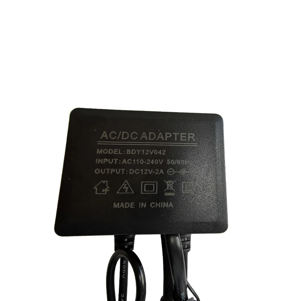 카메라 전원 AC 야외 100V-240V 컨버터 어댑터, DC 2000mA LED 공급, EU 미국 플러그, 5.5mm x 2.1-2.5mm, 12V2A 방수 IP66