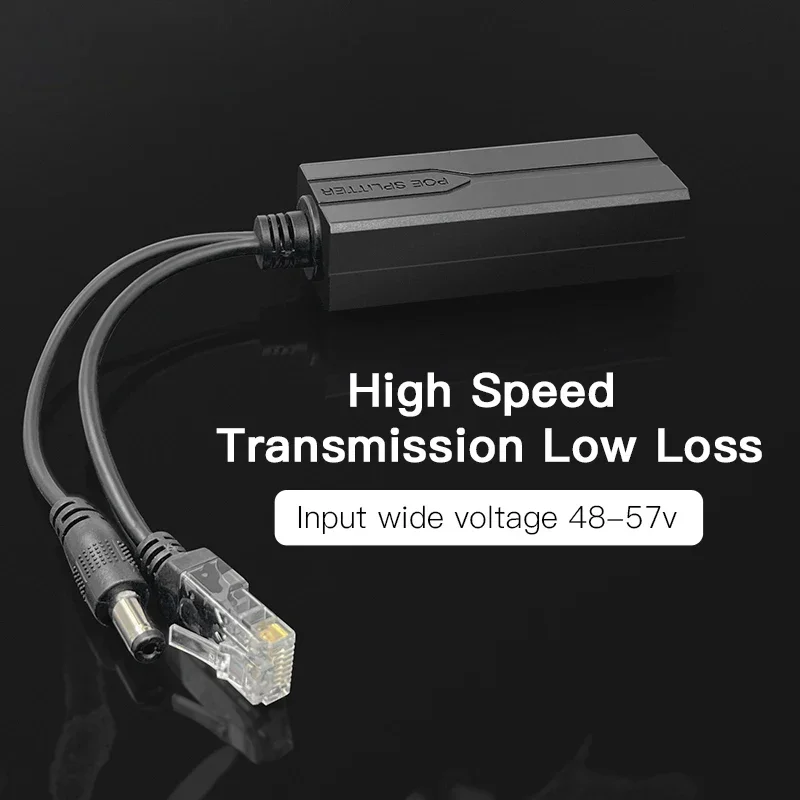 화웨이 하이크비전 마이크로 USB 주입 전원 공급 장치, 표준 48V, 12V, 1.2A, tye100 M, 1000M, 슬로프 전압 확장, POE 분리기