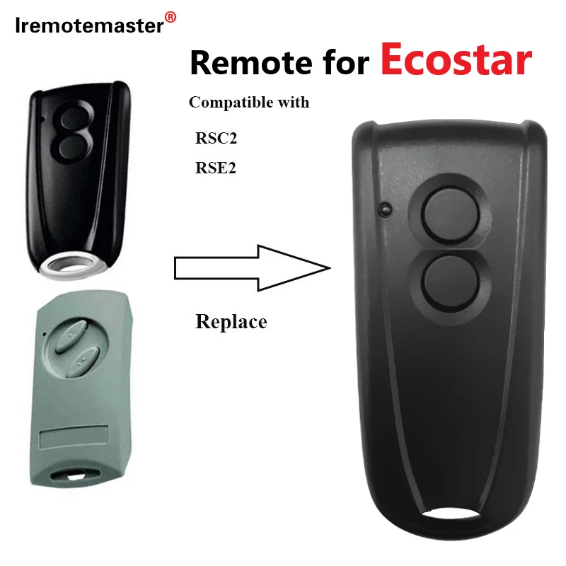 HORMANN ECOSTAR RSC2 RSE2 차고 문짝 리모컨, 433.92MHz 교체, Liftronic 500 700 800 롤링 코드 title=HORMANN ECOSTAR RSC2 RSE2 차고 문짝 리모컨, 433.92MHz 교체, Liftronic 500 700 800 롤링 코드 