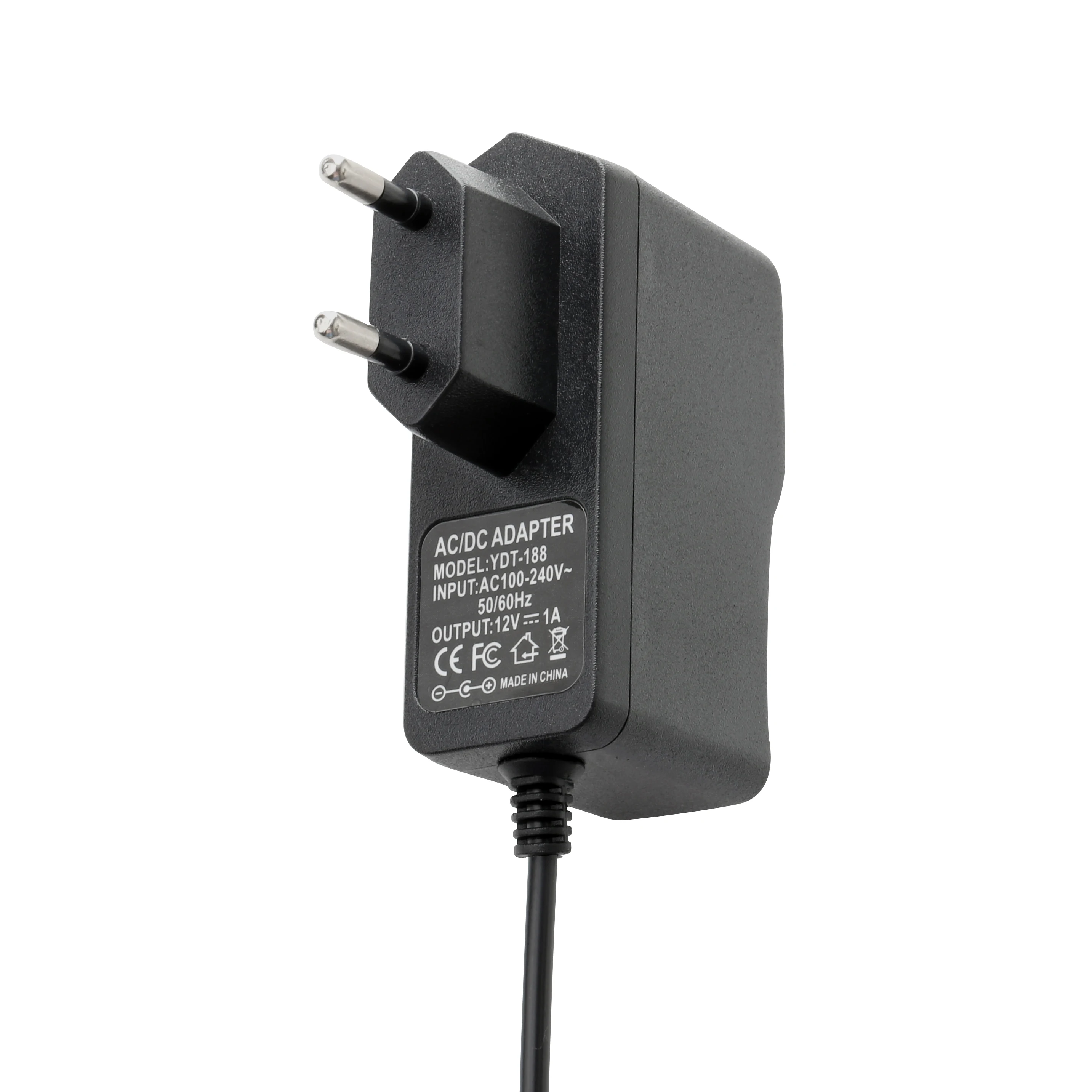 CCTV 카메라용 벽 충전기, AC100V-240V, DC12V, 1A, 2.5A 출력 전원 어댑터, 50, 60HZ, DC 5.5mm x 2.1mm, EU, AU, UK, US 플러그, 신제품