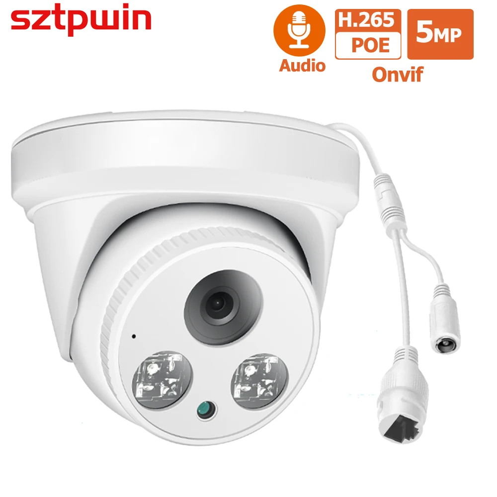 미니 돔 POE IP 카메라, ONVIF H.265 오디오 레코드, CCTV 얼굴 감지, 실내 보안 비디오 감시, XMEYE, 5MP title=미니 돔 POE IP 카메라, ONVIF H.265 오디오 레코드, CCTV 얼굴 감지, 실내 보안 비디오 감시, XMEYE, 5MP 