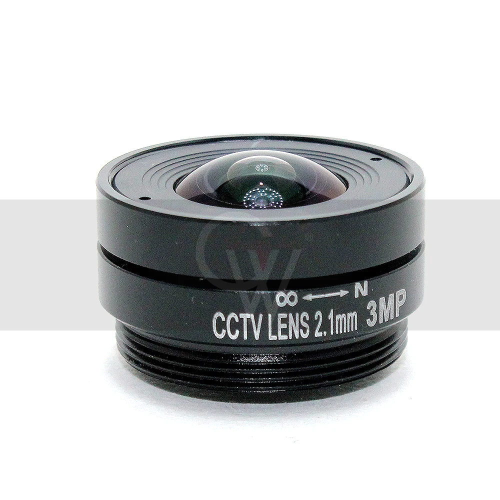 3.0 메가픽셀 cs 렌즈 고정 아이리스 렌즈 CS 마운트 CCTV 렌즈, 광각 133 도, 1/2.7 인치, 3mp CCTV 카메라용, 2.1mm