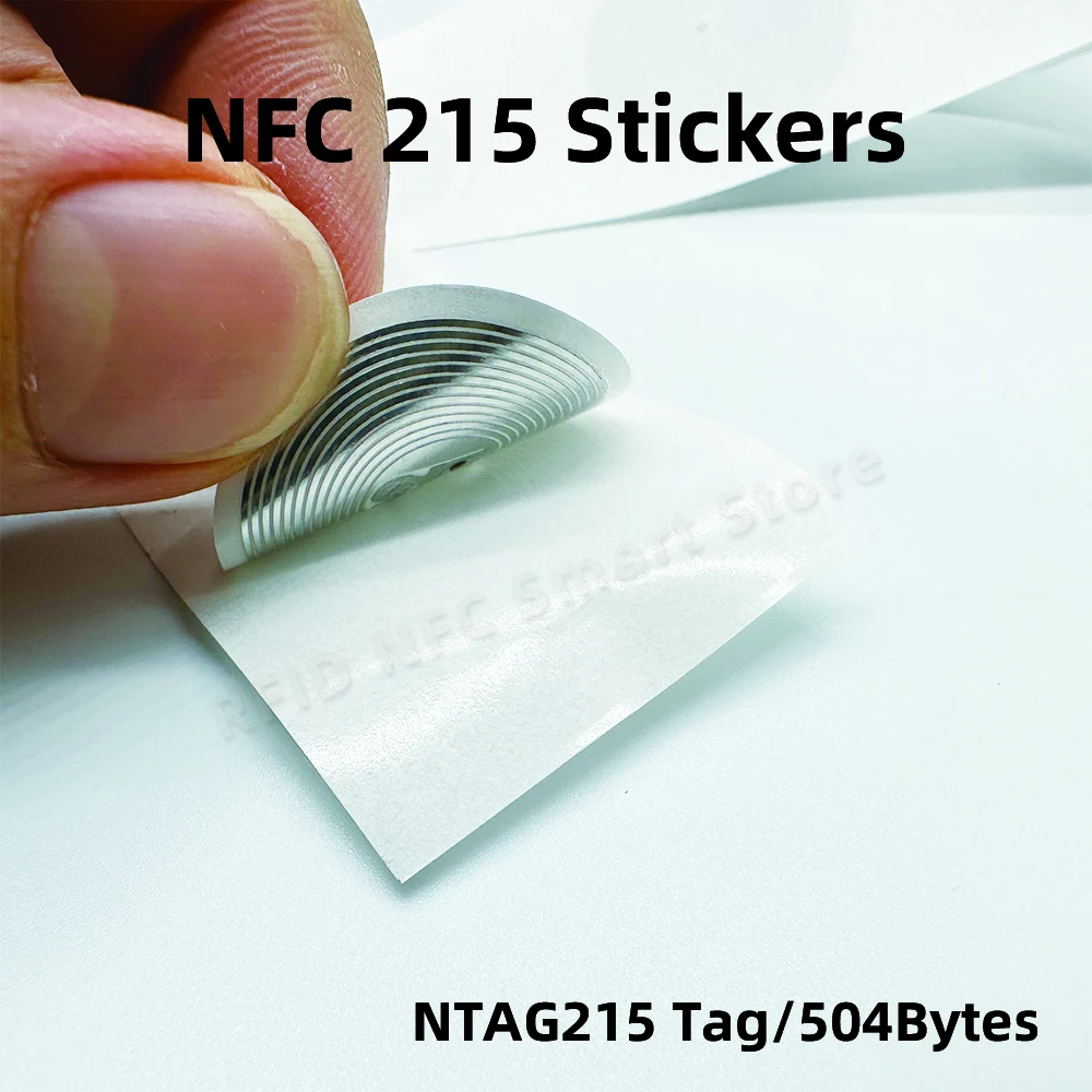 NFC 태그 블랙 NFC 스티커 프로토콜, 범용 라벨 RFID 태그 및 모든 NFC 휴대폰, ISO14443A13.56 MHz NT/AG 215