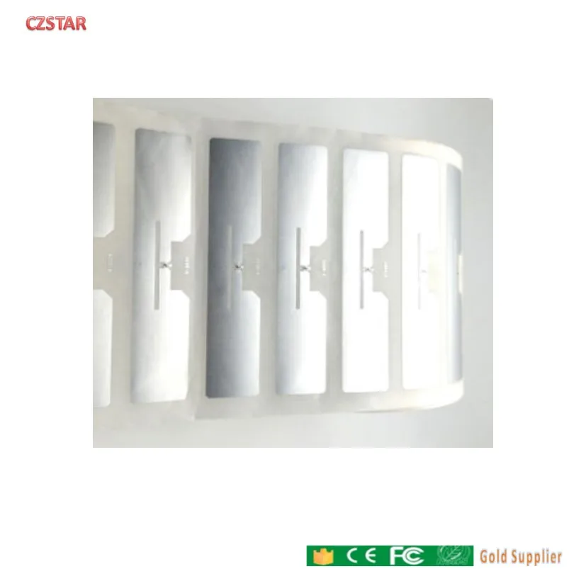 외계인 h3 H9 UHF RFID 태그 EPC 6C 스티커, 외계인 9654 습식 인레이, 접착제 패시브 RFID 라벨, 860-960MHZ, 100 개 무료 배송