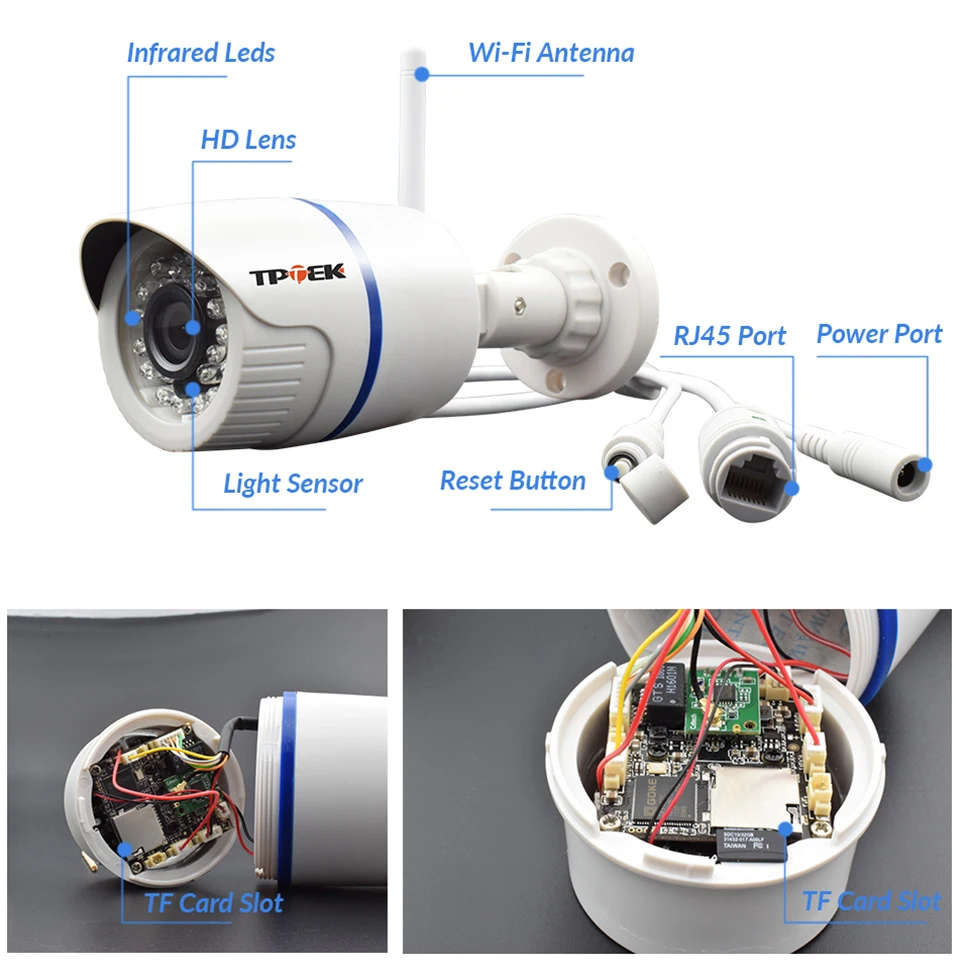 4MP 1080P IP 카메라 야외 와이파이 보안 카메라, 무선 비디오 감시 와이파이 총알 방수 CCTV HD 카메라 캠