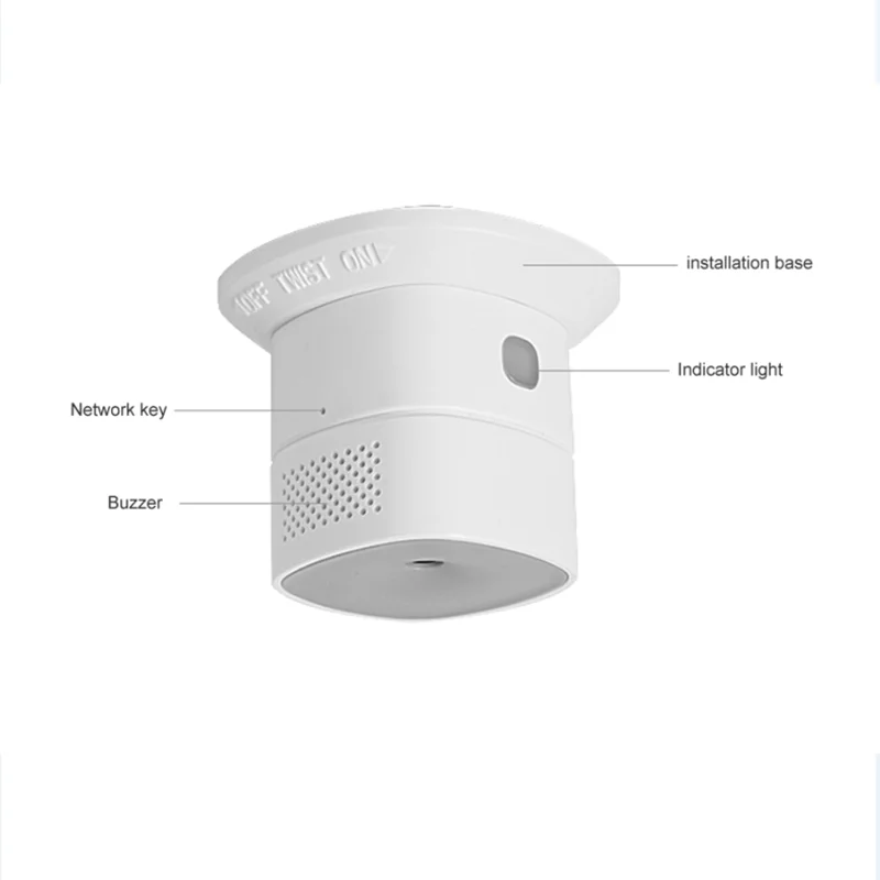 Zigbee3.0 일산화탄소 센서 CO 가스 감지기, 데콘즈 및 홈 어시스턴트와 호환 가능