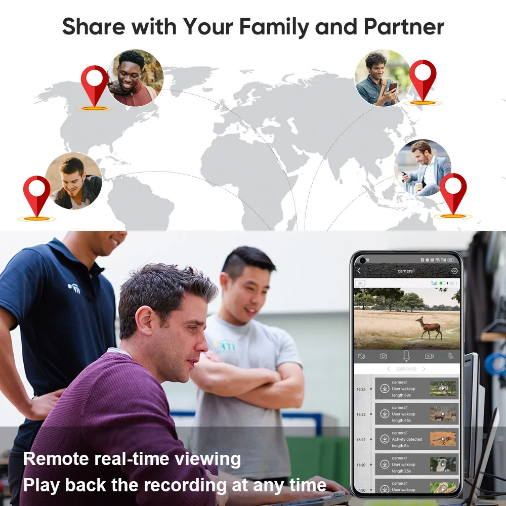 LS VISION 4G 태양 보안 카메라, 무선 야외 2K HD 비디오 감시, C IR 야간 투시경, 인간 및 동물 감지