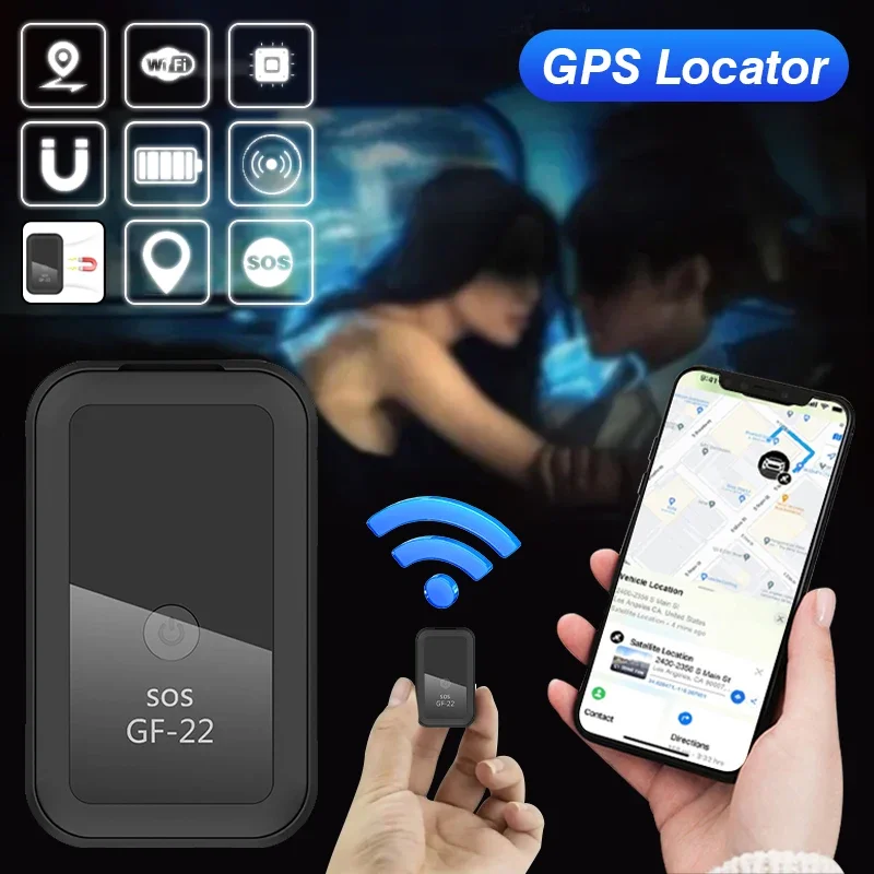 GF22 GPS 트래커 로케이터, 음성 제어, 분실 방지, 자동 알람, 자기 오토바이 자동차, GPS 미니 로케이터, 실시간 자동차 추적기