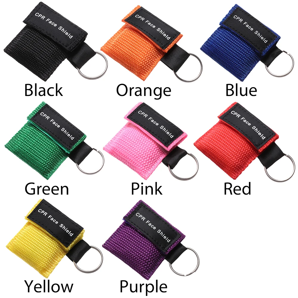 CPR 인공 호흡기 마스크, 휴대용 응급 처치, 얼굴 가리개, 일회용 호흡기, 키 체인, 건강 관리 도구