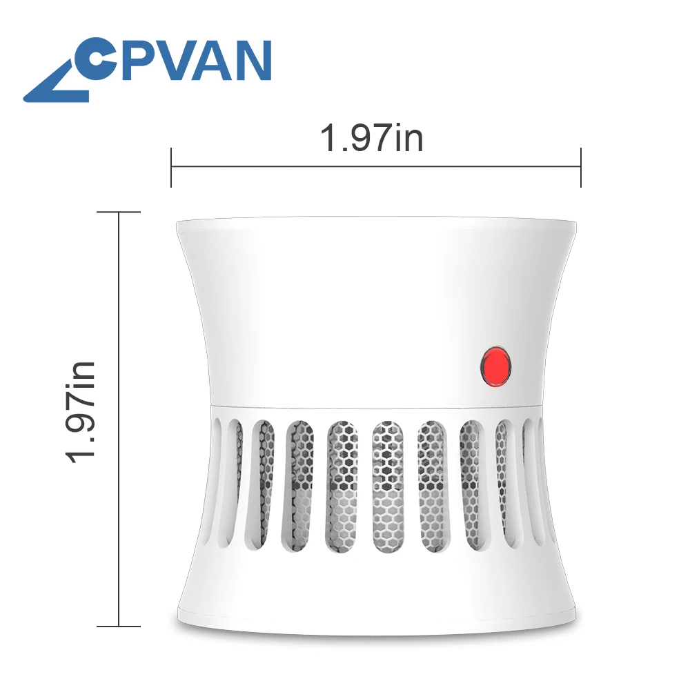 CPVAN 연기 감지기, 사운드 독립 화재 경보, 홈 보안 시스템, 연기 집 보안 보호, 연기 경보 센서, 85db