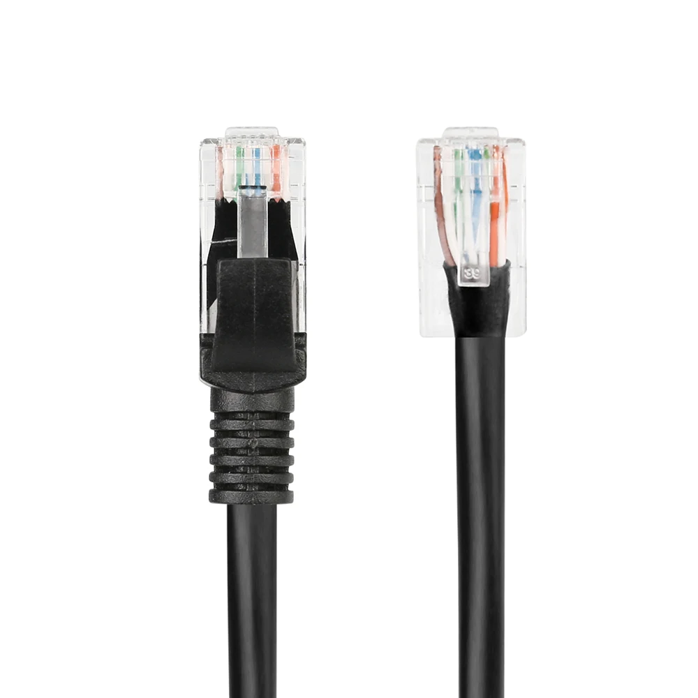 MISECU10M 20M 30M 50M cat RJ45 패치 야외 방수 Lan 케이블 코드 네트워크 케이블 CCTV POE IP 카메라 시스템, 블랙 색상