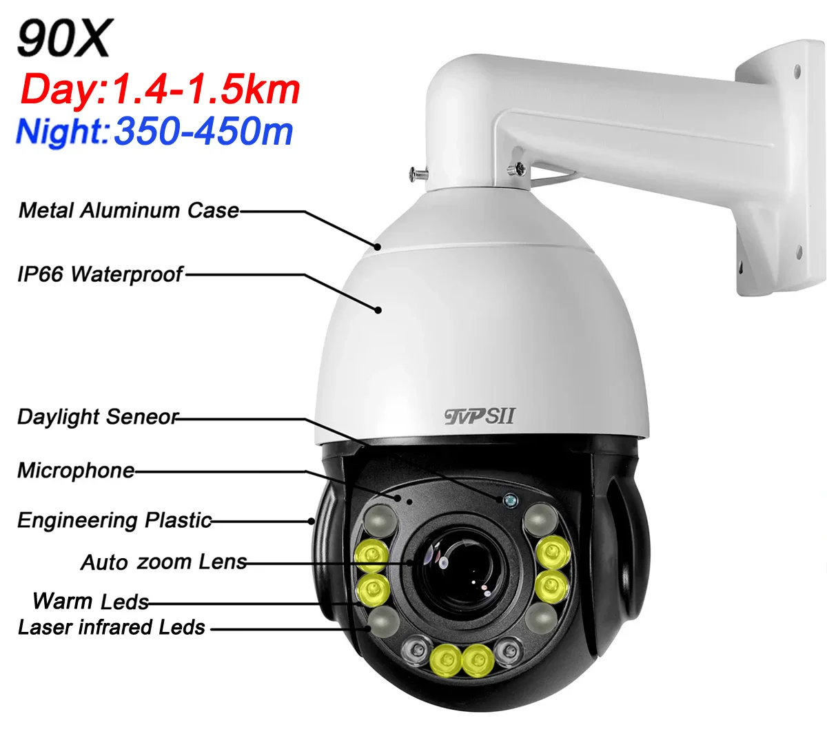 풀 컬러 90X 광학 줌 자동 추적 CamHi AI 알람 와이파이 PTZ IP 보안 카메라, H.265 + 8MP, 4K IMX415, 256G 오디오, 360 ° 회전