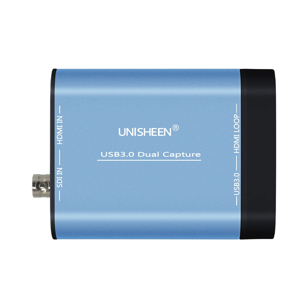 USB3.0 60FPS 듀얼 SDI HDMI 비디오 캡처 카드 박스 FPGA 그래버 동글 게임 스트리밍 장비 라이브 브로드 캐스트 1080P OBS vMix