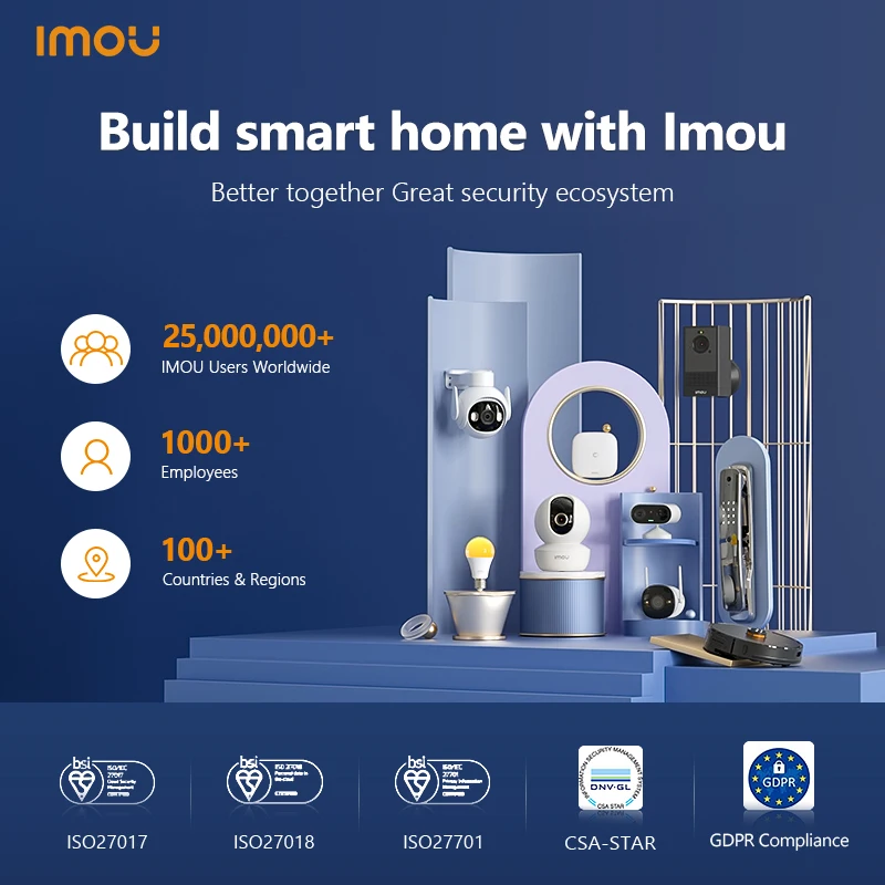 IMOU 와이파이 스마트 지그비 3.0, 온도 및 습도 센서, LCD 화면 이력 레코드, 스마트 홈 보안 리모컨