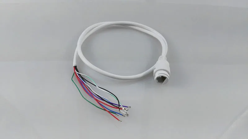 고품질 RJ45 네트워크 케이블, IP 사진기를위한 POE 네트워크 항구 케이블, 빛을 가진 15V 9 핀 감시 IP 케이블