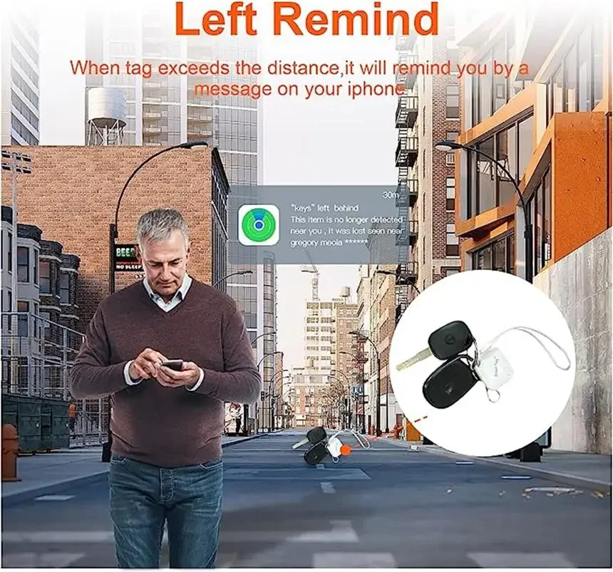 스마트 블루투스 GPS 추적기, 애플 파인드 마이 앱 ITag, 분실 방지 알림 장치, MFI 등급 로케이터, 자동차 키, 애완 동물, 어린이 찾기