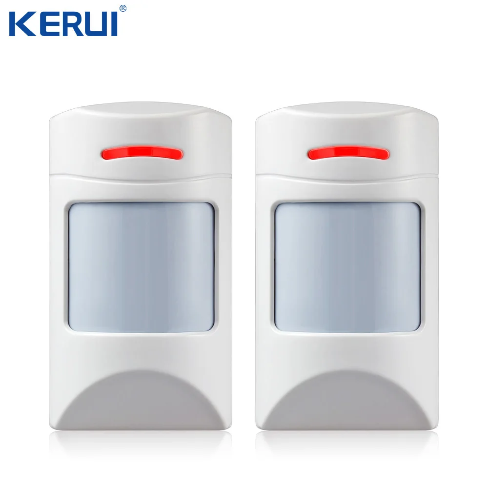 Kerui 무선 433Mhz 애완 동물 면역 모션 PIR 감지기 보안 홈 GSM 경보 시스템 보안 면역 방지, 2 개입 title=Kerui 무선 433Mhz 애완 동물 면역 모션 PIR 감지기 보안 홈 GSM 경보 시스템 보안 면역 방지, 2 개입 