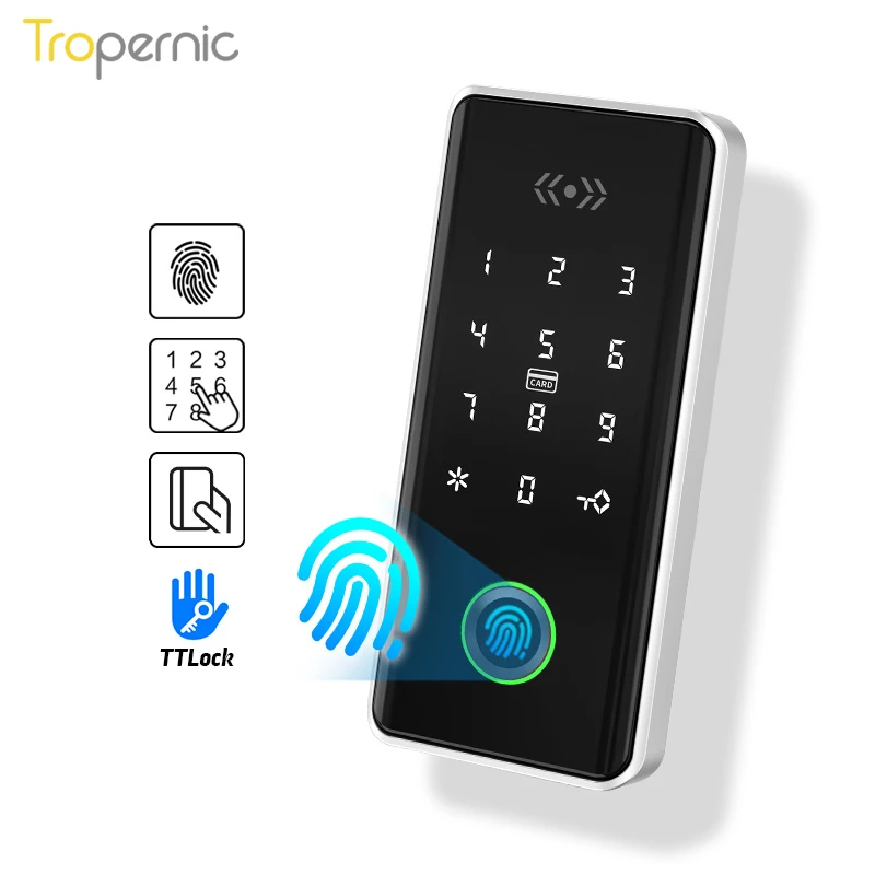 TTlock 앱 스마트 캐비닛 잠금, 사무실 보관함, 지문 서랍 비밀번호, 13.56mhz RFID 카드, 사우나 체육관 휴양지