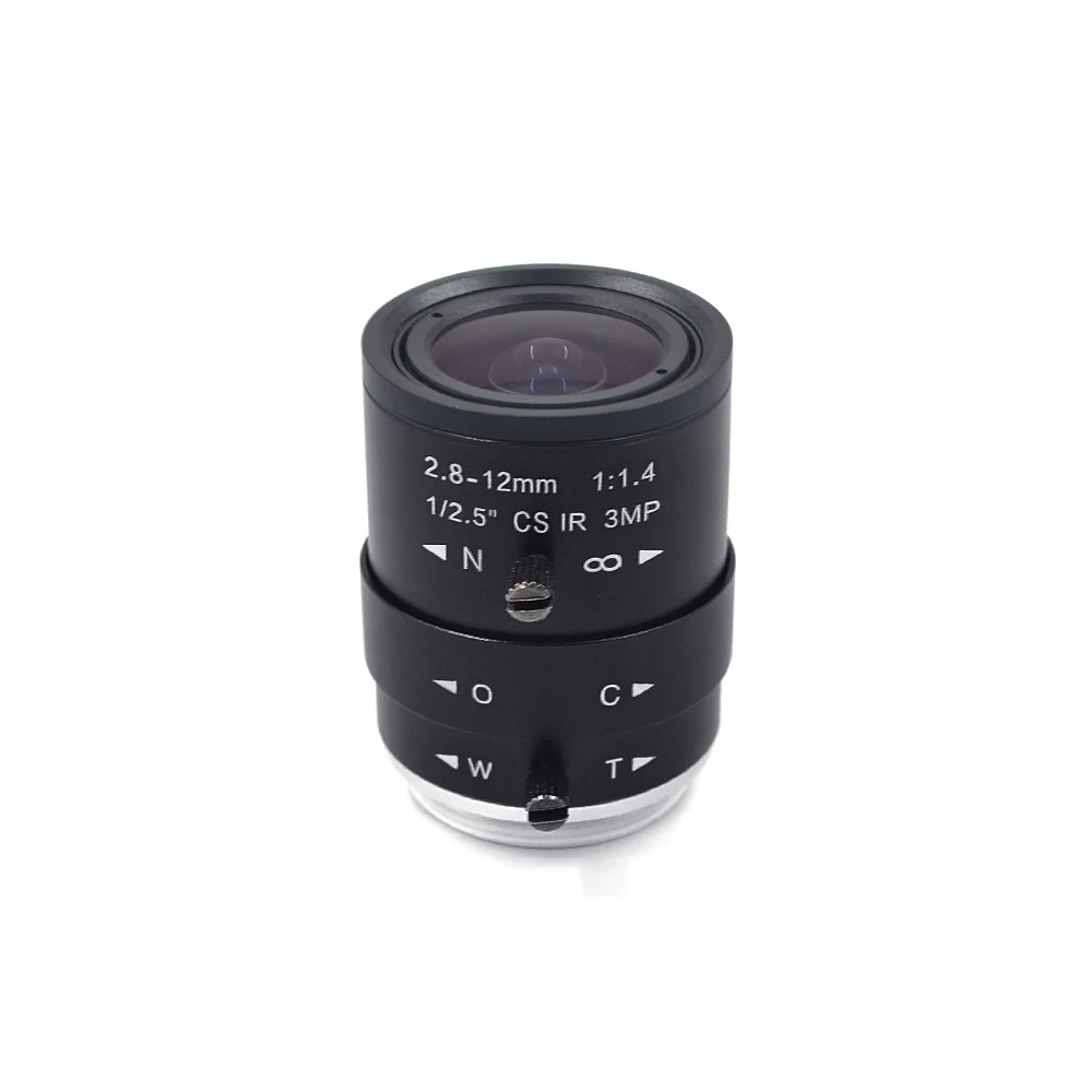 다초점 줌 수동 렌즈 650 IR 필터 CCTV 렌즈, CS 마운트 보안 카메라용, 3MP HD 4mm 고정 초점 5-50mm 2.8-12mm