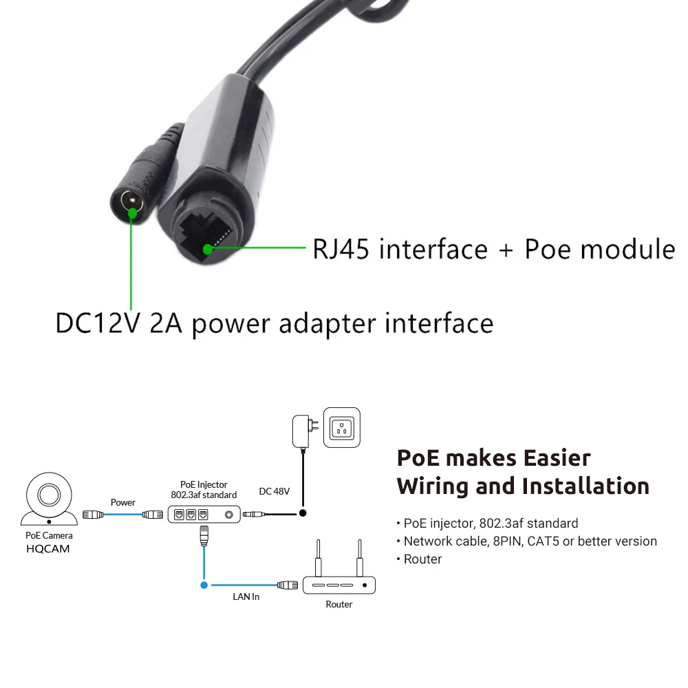 소형 야외 미니 IR IP POE 카메라, 야간 투시경, IPC 광각 오디오 비디오 보안 카메라, 감시 P2P Onvif 새장