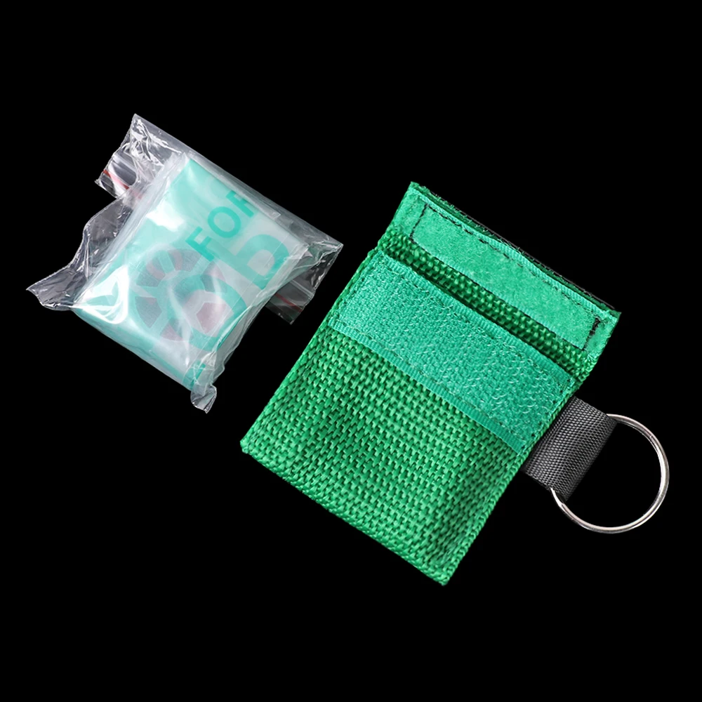 CPR 인공 호흡기 마스크, 휴대용 응급 처치, 얼굴 가리개, 일회용 호흡기, 키 체인, 건강 관리 도구