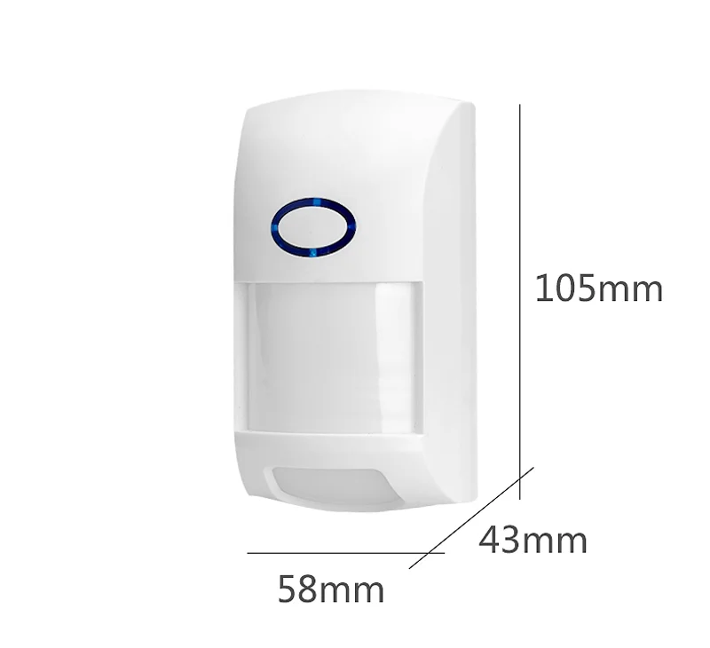 스마트 라이프 보안 경보 시스템용 무선 홈 RF 센서, 적외선 감지기, 실내 PIR 모션 센서, eV1527, 433MHz