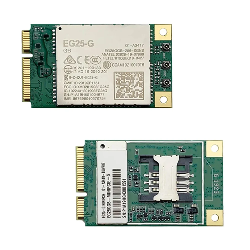 Quectel EG25-G EG25GGB-MINIPCIE/EG25GGB-MINIPCIE-S 미니 Pcie CAT4 모듈, 글로벌 밴드 SIM 카드 슬롯용 (옵션)