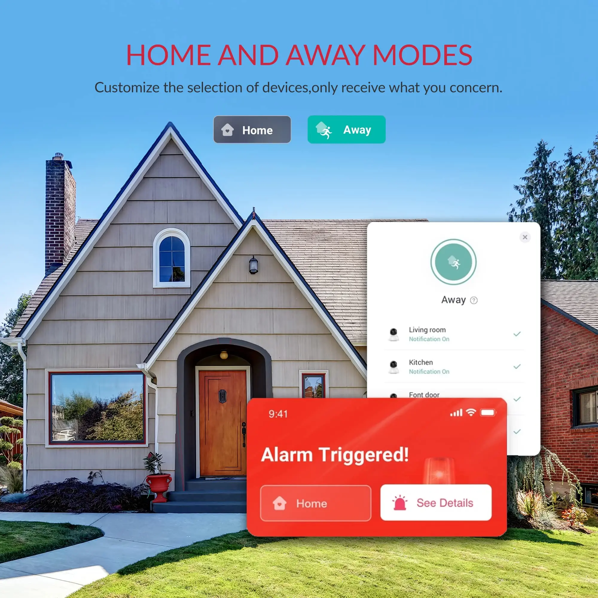 YI Pro 2K 홈 보안 카메라, 스마트 감지, 향상된 야간 투시 클라우드 및 SD 스토리지, Alexa 및 Google Assistant와 함께 작동